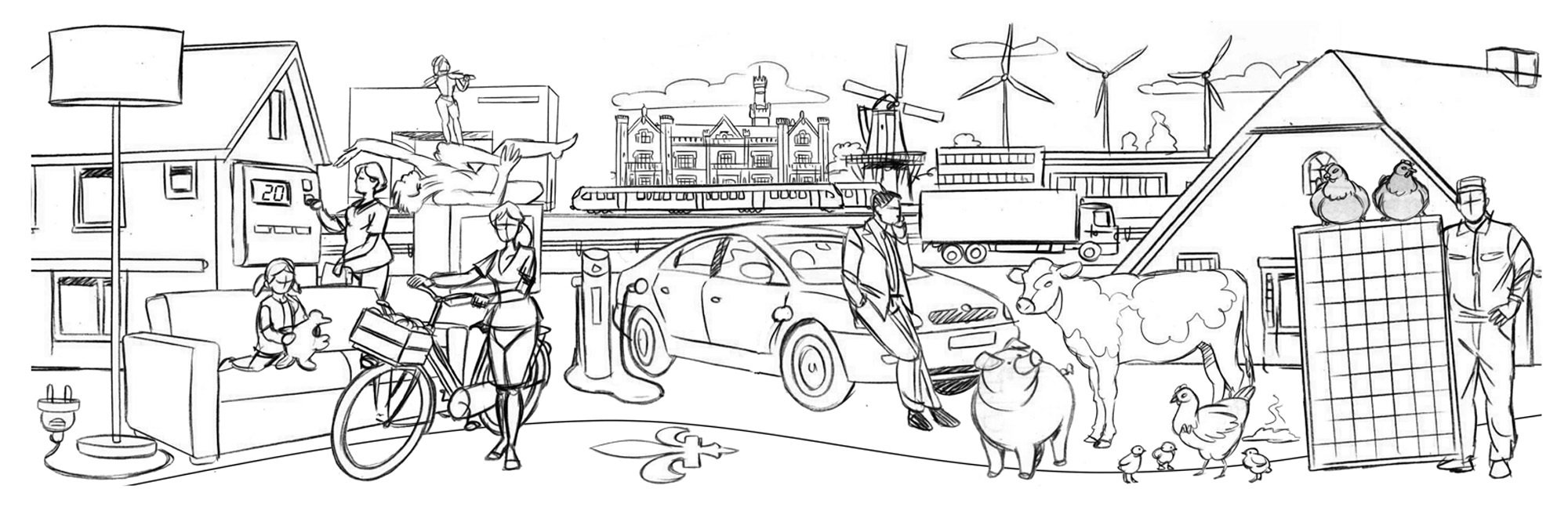 Schetsopbouw oude visual