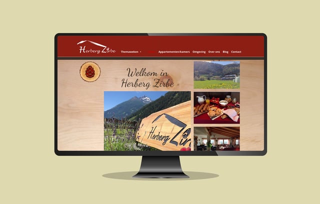 website Herberg Zirbe